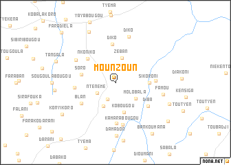 map of Mounzoun