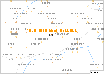 map of Mourabitine Beni Melloul