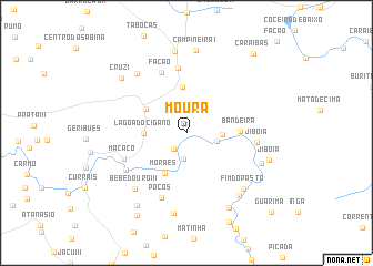 map of Moura