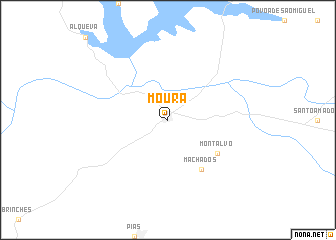 map of Moura