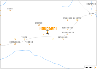 map of Mourdéni