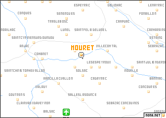 map of Mouret