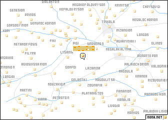 map of Mouriá