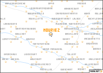 map of Mouriez