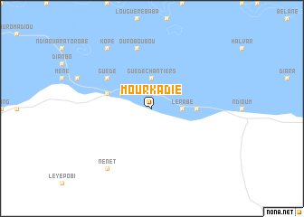 map of Mourkadié