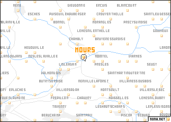 map of Mours