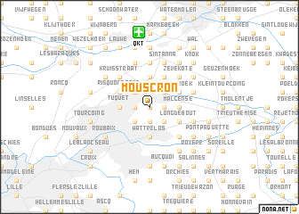map of Mouscron