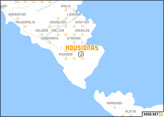 map of Mousiónas