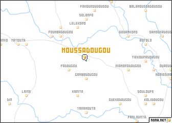 map of Moussadougou