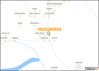 map of Moussakaga