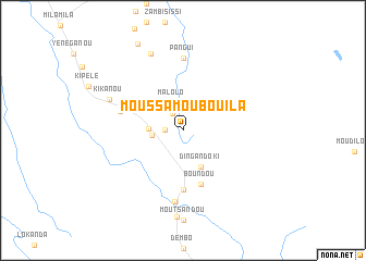 map of Moussamou Bouila