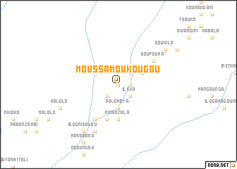 map of Moussamou Kougou