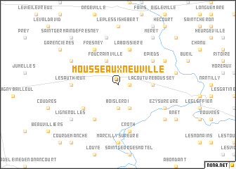 map of Mousseaux-Neuville