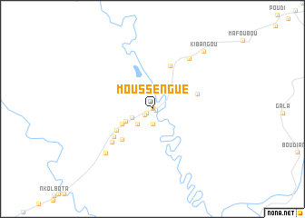 map of Moussengué