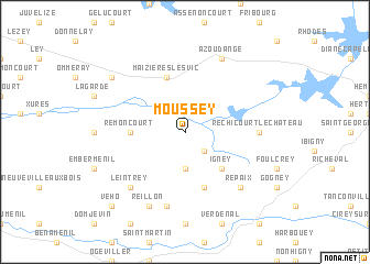 map of Moussey