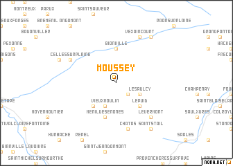 map of Moussey