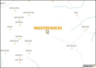 map of Moussodougou