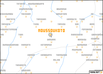 map of Moussoukoto