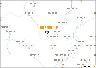 map of Moussoumé