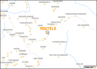 map of Moutélé