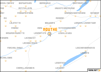 map of Mouthe