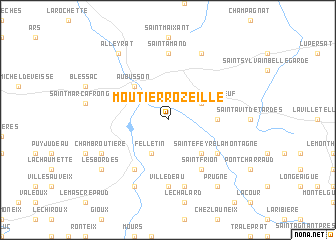 map of Moutier-Rozeille