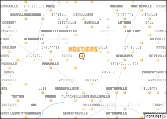 map of Moutiers