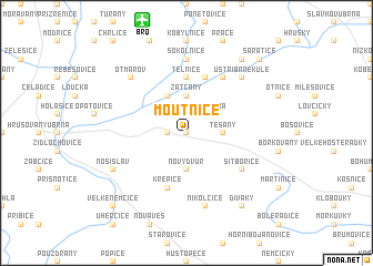 map of Moutnice