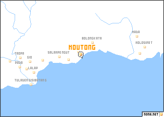 map of Moutong