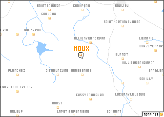 map of Moux