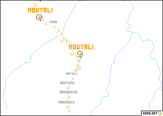 map of Mouyali