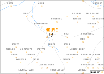 map of Mouye