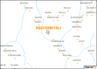map of Mouyombi-Tali
