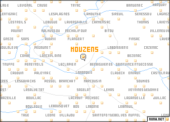 map of Mouzens