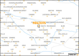 map of Mouzens