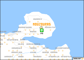 map of Mouzourás