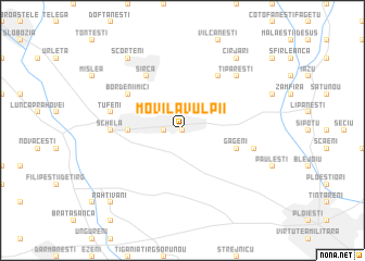 map of Movila Vulpii