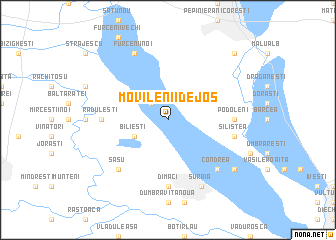 map of Movilenii de Jos
