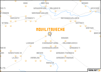 map of Moviliţa Veche