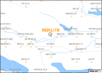 map of Moviliţa