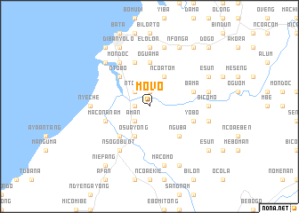 map of Movó