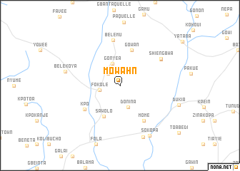 map of Mowahn