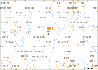 map of Mowe