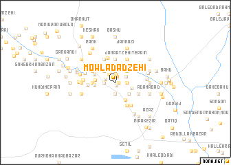 map of Mowlādād Zehī