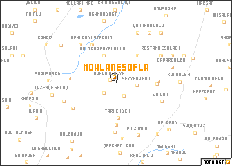 map of Mowlān-e Soflá