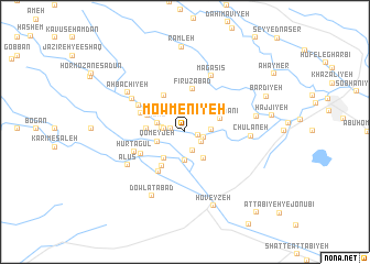 map of Mowmenīyeh