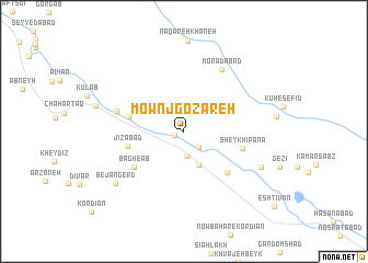 map of Mownj Gozareh