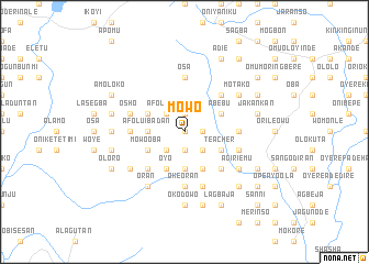 map of Mowo