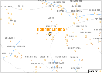 map of Mowr-e ‘Alīābād