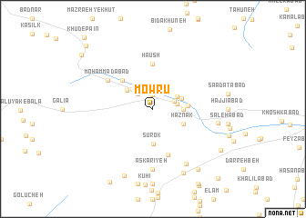 map of Mowrū